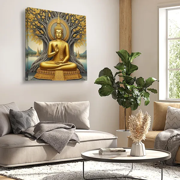 Wooden_Wall_Art_Canvas_Painting_With_Engineered_Wood_Frame