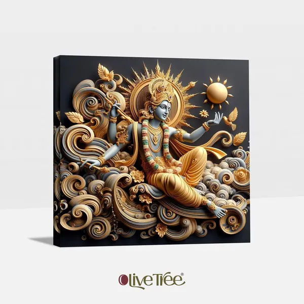Wooden_Wall_Art_Canvas_Painting_With_Engineered_Wood_Frame