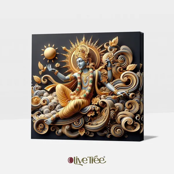 Wooden_Wall_Art_Canvas_Painting_With_Engineered_Wood_Frame