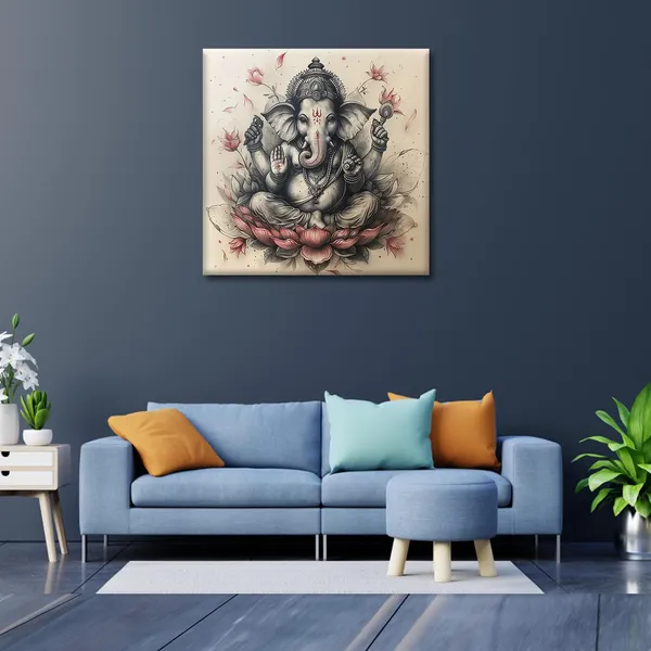 Wooden_Wall_Art_Canvas_Painting_With_Engineered_Wood_Frame