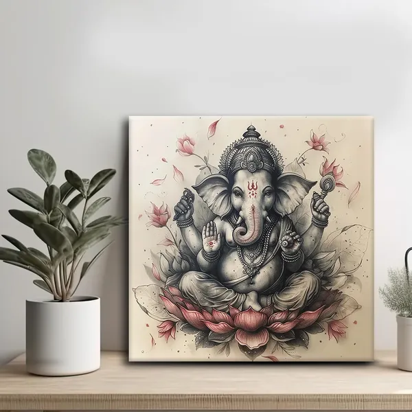 Wooden_Wall_Art_Canvas_Painting_With_Engineered_Wood_Frame