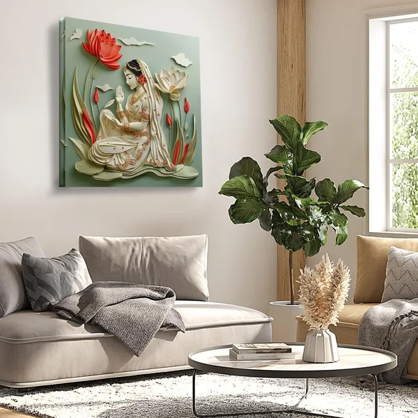 Wooden_Wall_Art_Canvas_Painting_With_Engineered_Wood_Frame