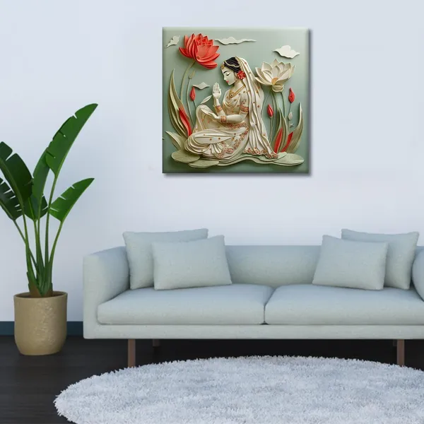 Wooden_Wall_Art_Canvas_Painting_With_Engineered_Wood_Frame