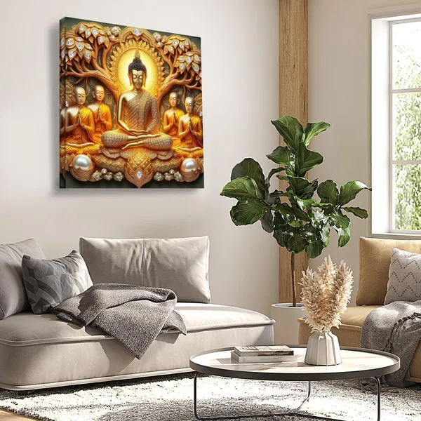 Wooden_Wall_Art_Canvas_Painting_With_Engineered_Wood_Frame