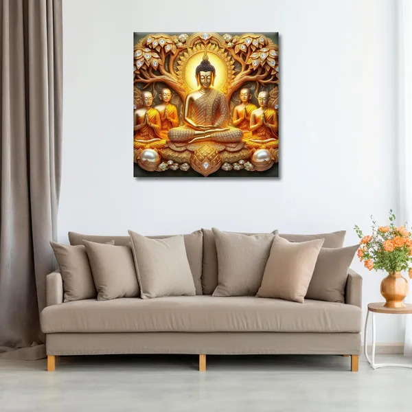 Wooden_Wall_Art_Canvas_Painting_With_Engineered_Wood_Frame