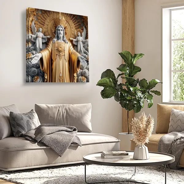Wooden_Wall_Art_Canvas_Painting_With_Engineered_Wood_Frame