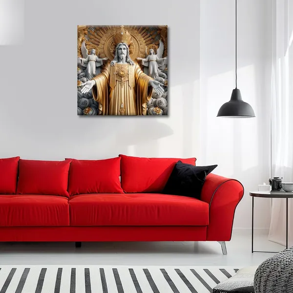 Wooden_Wall_Art_Canvas_Painting_With_Engineered_Wood_Frame