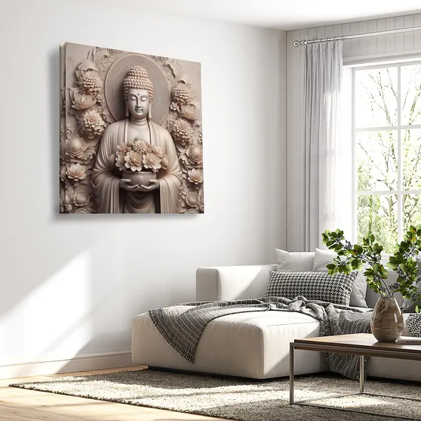 Wooden_Wall_Art_Canvas_Painting_With_Engineered_Wood_Frame