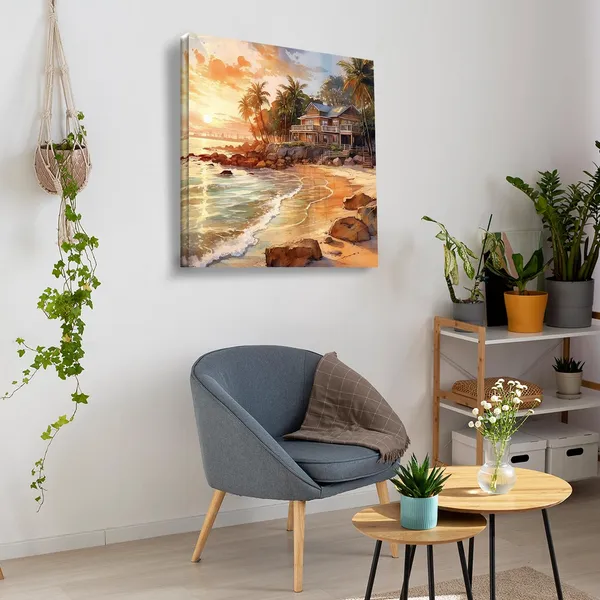 Wooden_Wall_Art_Canvas_Painting_With_Engineered_Wood_Frame