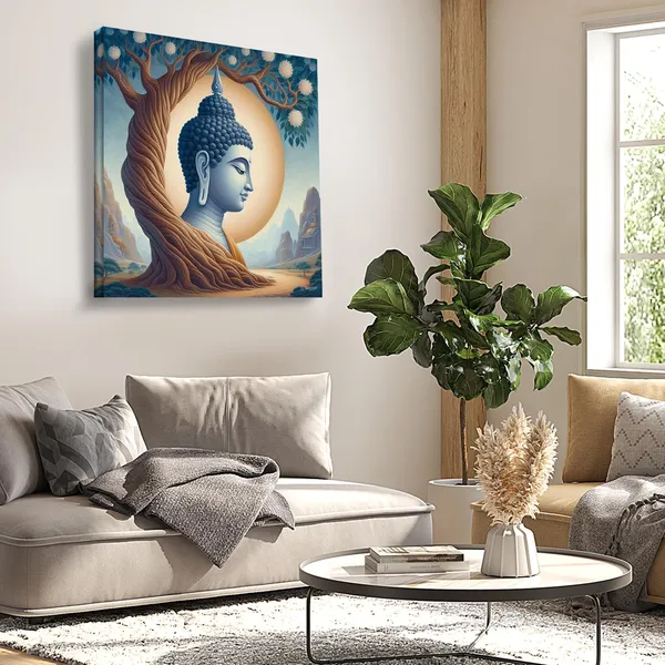 Wooden_Wall_Art_Canvas_Painting_With_Engineered_Wood_Frame