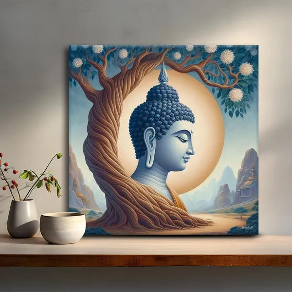 Wooden_Wall_Art_Canvas_Painting_With_Engineered_Wood_Frame