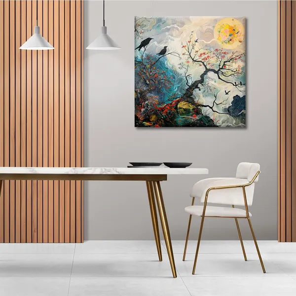 Wooden_Wall_Art_Canvas_Painting_With_Engineered_Wood_Frame