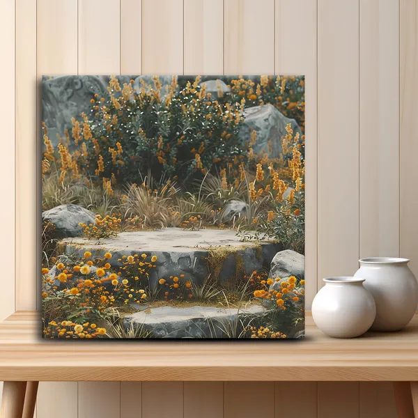Wooden_Wall_Art_Canvas_Painting_With_Engineered_Wood_Frame