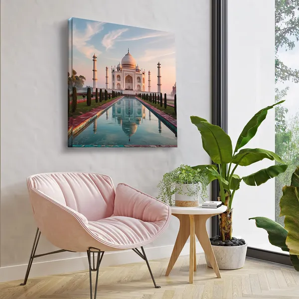 Wooden_Wall_Art_Canvas_Painting_With_Engineered_Wood_Frame