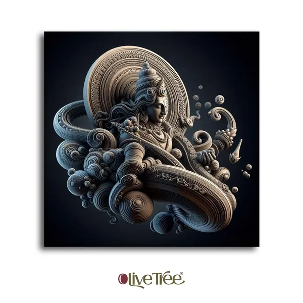 Wooden_Wall_Art_Canvas_Painting_With_Engineered_Wood_Frame