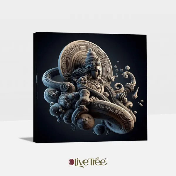 Wooden_Wall_Art_Canvas_Painting_With_Engineered_Wood_Frame