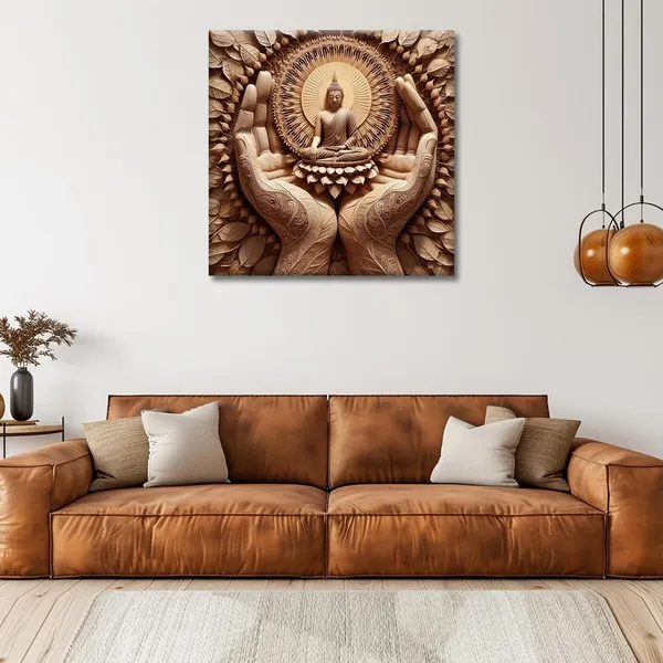 Wooden_Wall_Art_Canvas_Painting_With_Engineered_Wood_Frame