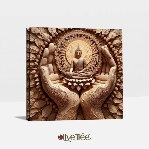 Wooden_Wall_Art_Canvas_Painting_With_Engineered_Wood_Frame