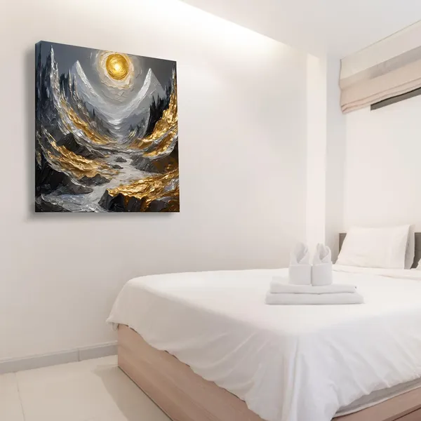 Wooden_Wall_Art_Canvas_Painting_With_Engineered_Wood_Frame