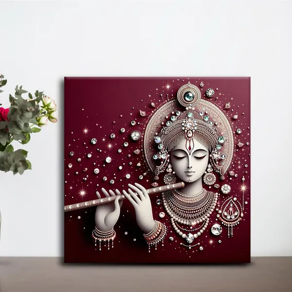 Wooden_Wall_Art_Canvas_Painting_With_Engineered_Wood_Frame
