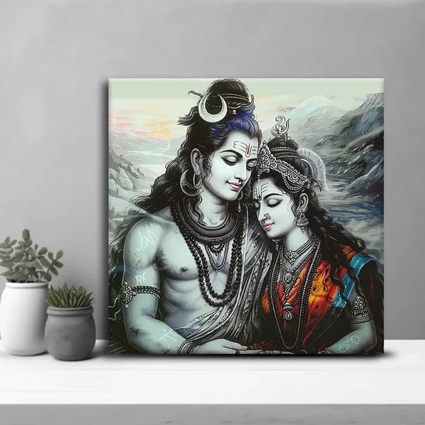 Wooden_Wall_Art_Canvas_Painting_With_Engineered_Wood_Frame