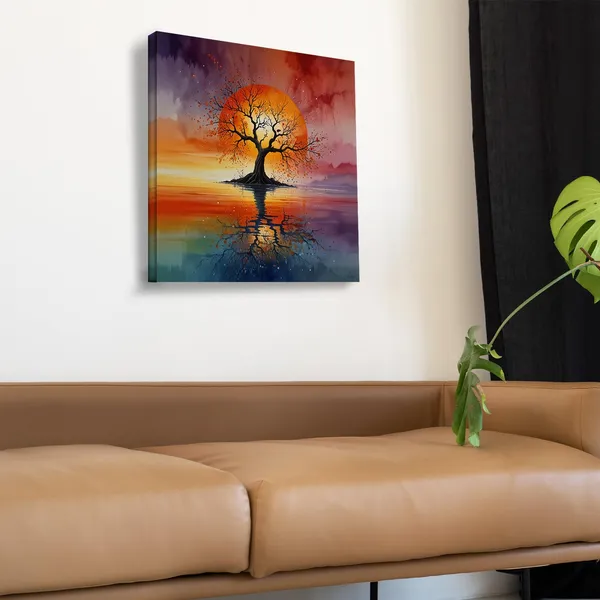Wooden_Wall_Art_Canvas_Painting_With_Engineered_Wood_Frame