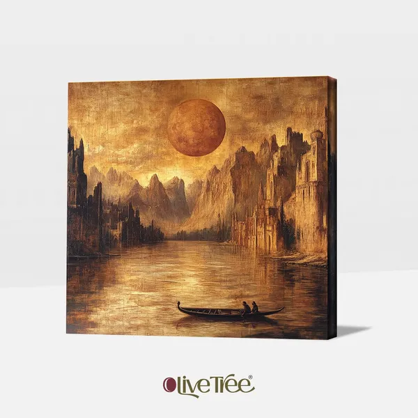 Wooden_Wall_Art_Canvas_Painting_With_Engineered_Wood_Frame