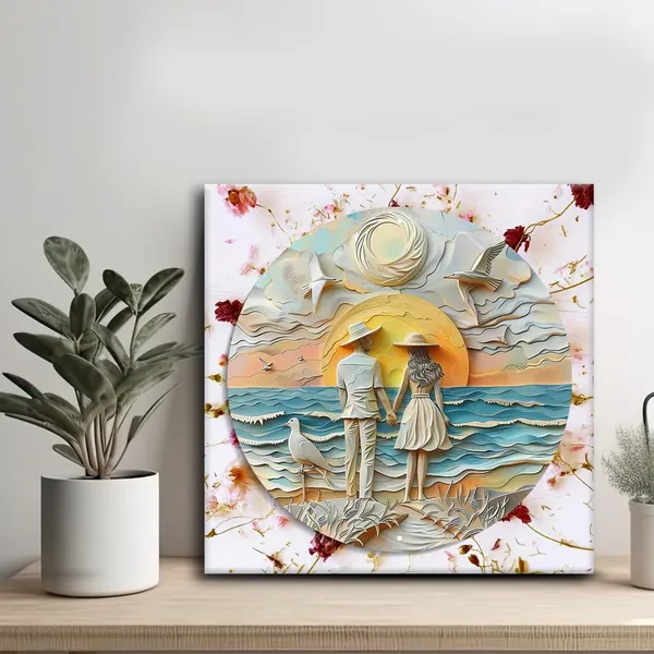 Wooden_Wall_Art_Canvas_Painting_With_Engineered_Wood_Frame