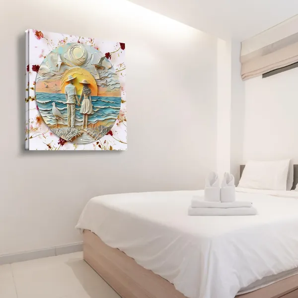 Wooden_Wall_Art_Canvas_Painting_With_Engineered_Wood_Frame
