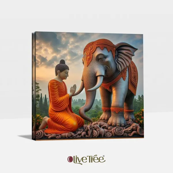 Wooden_Wall_Art_Canvas_Painting_With_Engineered_Wood_Frame