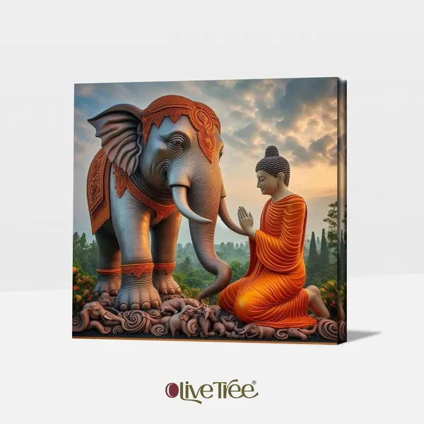 Wooden_Wall_Art_Canvas_Painting_With_Engineered_Wood_Frame
