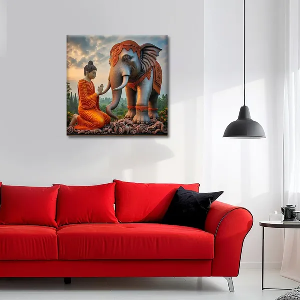 Wooden_Wall_Art_Canvas_Painting_With_Engineered_Wood_Frame