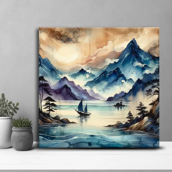 Wooden_Wall_Art_Canvas_Painting_With_Engineered_Wood_Frame