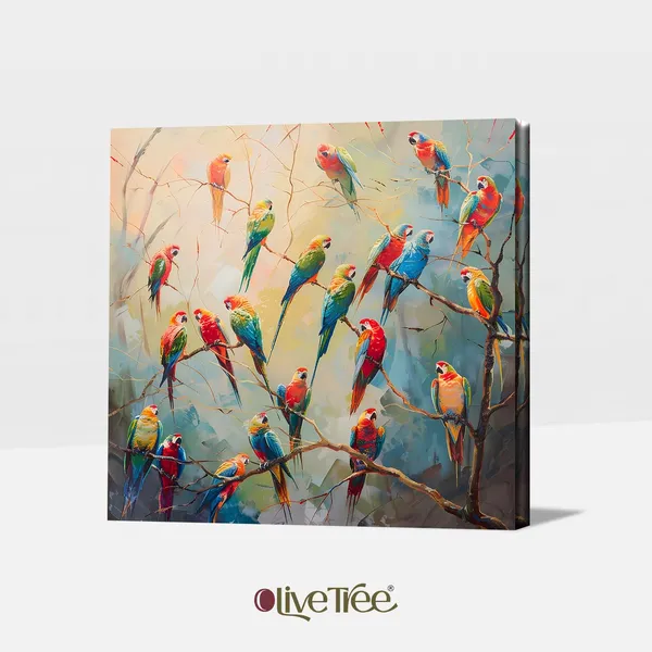 Wooden_Wall_Art_Canvas_Painting_With_Engineered_Wood_Frame