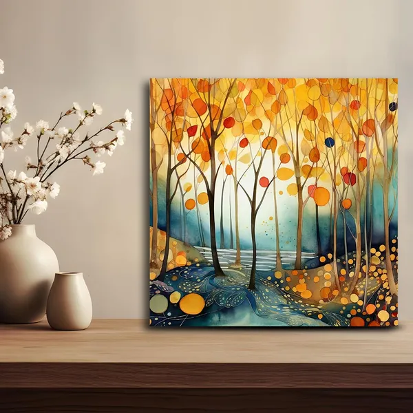 Wooden_Wall_Art_Canvas_Painting_With_Engineered_Wood_Frame