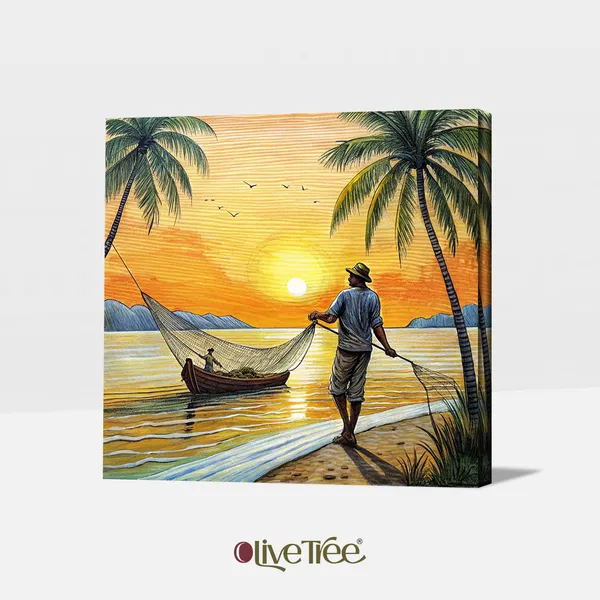 Wooden_Wall_Art_Canvas_Painting_With_Engineered_Wood_Frame