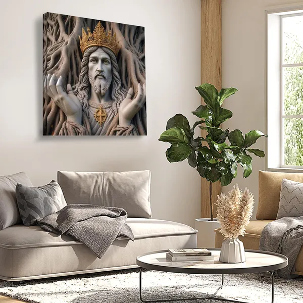 Wooden_Wall_Art_Canvas_Painting_With_Engineered_Wood_Frame
