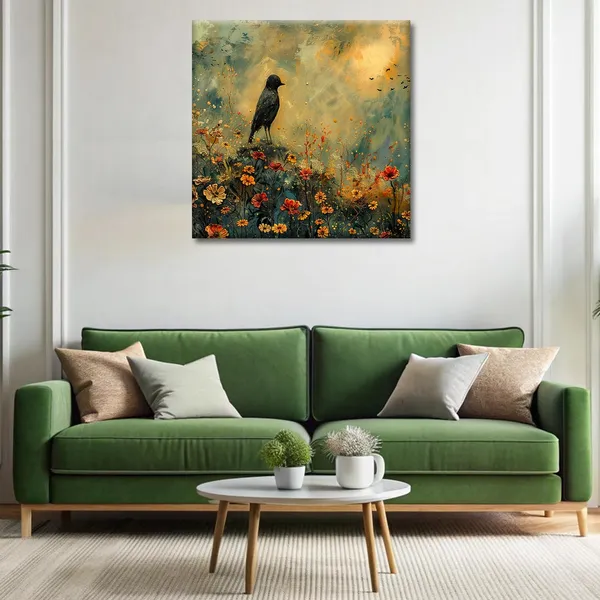 Wooden_Wall_Art_Canvas_Painting_With_Engineered_Wood_Frame