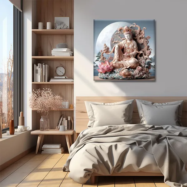 Wooden_Wall_Art_Canvas_Painting_With_Engineered_Wood_Frame