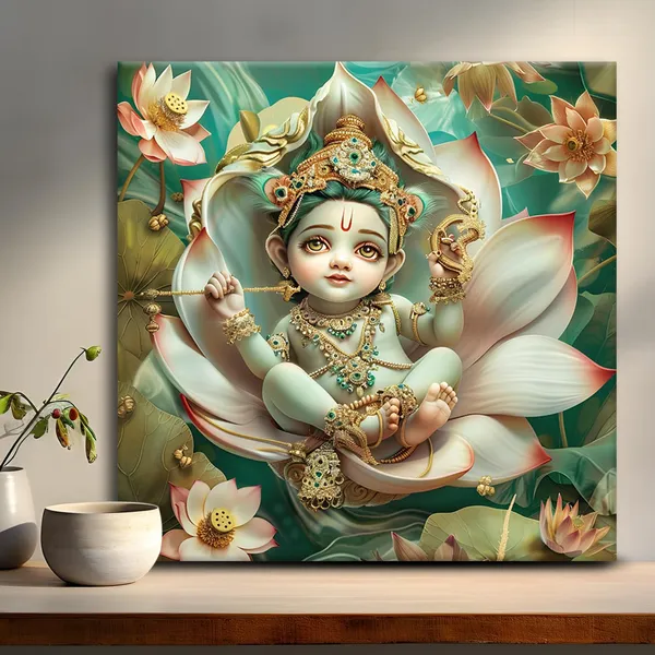 Wooden_Wall_Art_Canvas_Painting_With_Engineered_Wood_Frame