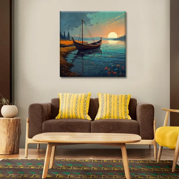 Wooden_Wall_Art_Canvas_Painting_With_Engineered_Wood_Frame