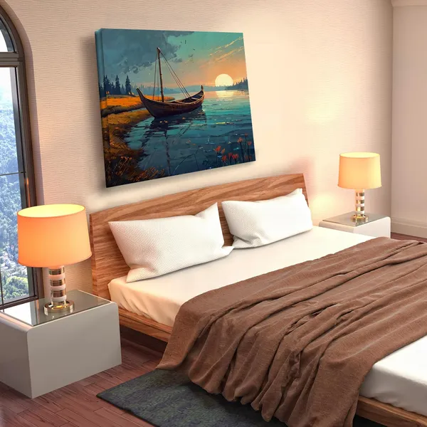 Wooden_Wall_Art_Canvas_Painting_With_Engineered_Wood_Frame