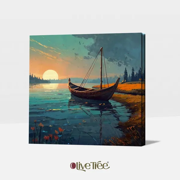 Wooden_Wall_Art_Canvas_Painting_With_Engineered_Wood_Frame