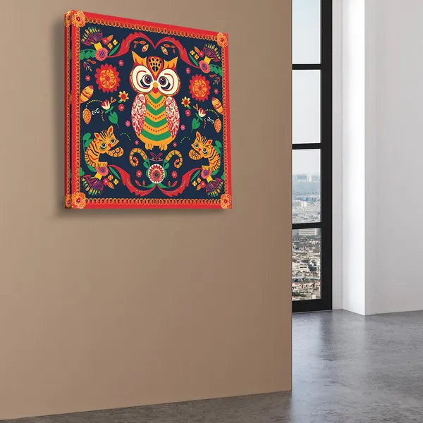Wooden_Wall_Art_Canvas_Painting_With_Engineered_Wood_Frame
