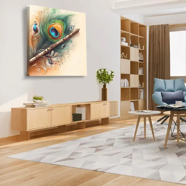 Wooden_Wall_Art_Canvas_Painting_With_Engineered_Wood_Frame
