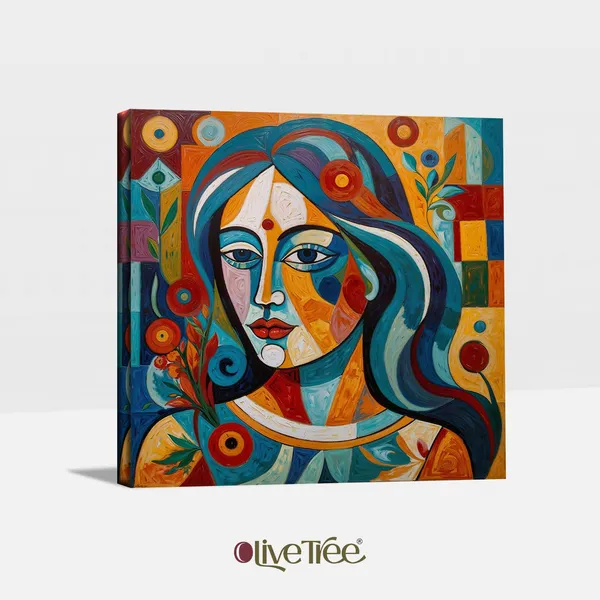Wooden_Wall_Art_Canvas_Painting_With_Engineered_Wood_Frame