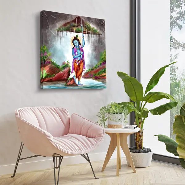 Wooden_Wall_Art_Canvas_Painting_With_Engineered_Wood_Frame