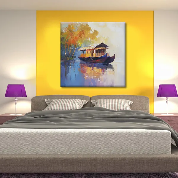 Wooden_Wall_Art_Canvas_Painting_With_Engineered_Wood_Frame