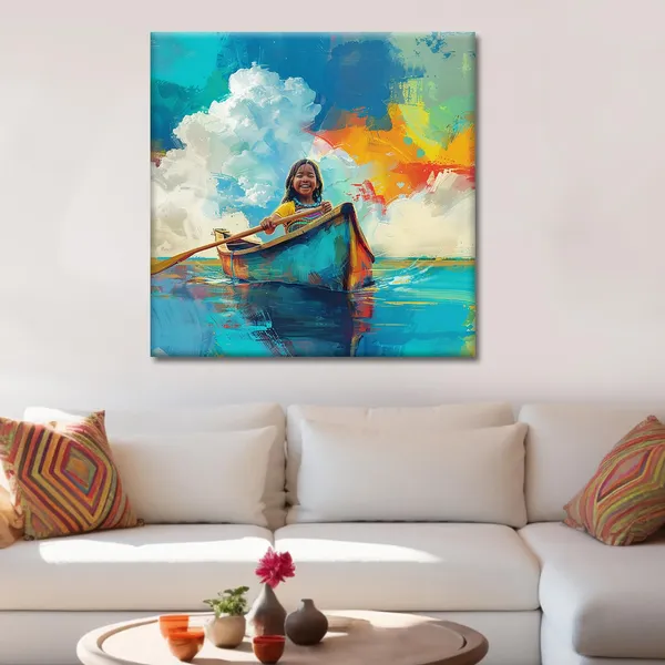 Wooden_Wall_Art_Canvas_Painting_With_Engineered_Wood_Frame