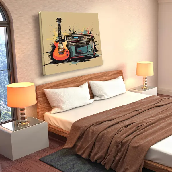 Wooden_Wall_Art_Canvas_Painting_With_Engineered_Wood_Frame